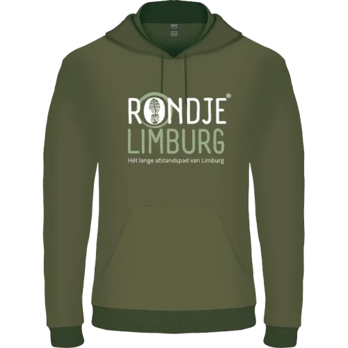 Hoodie Rondje Limburg Groen Moss